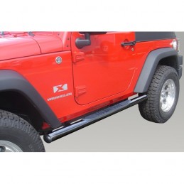 Pedane Laterali, Nere 07-14 2 Porte Wrangler 