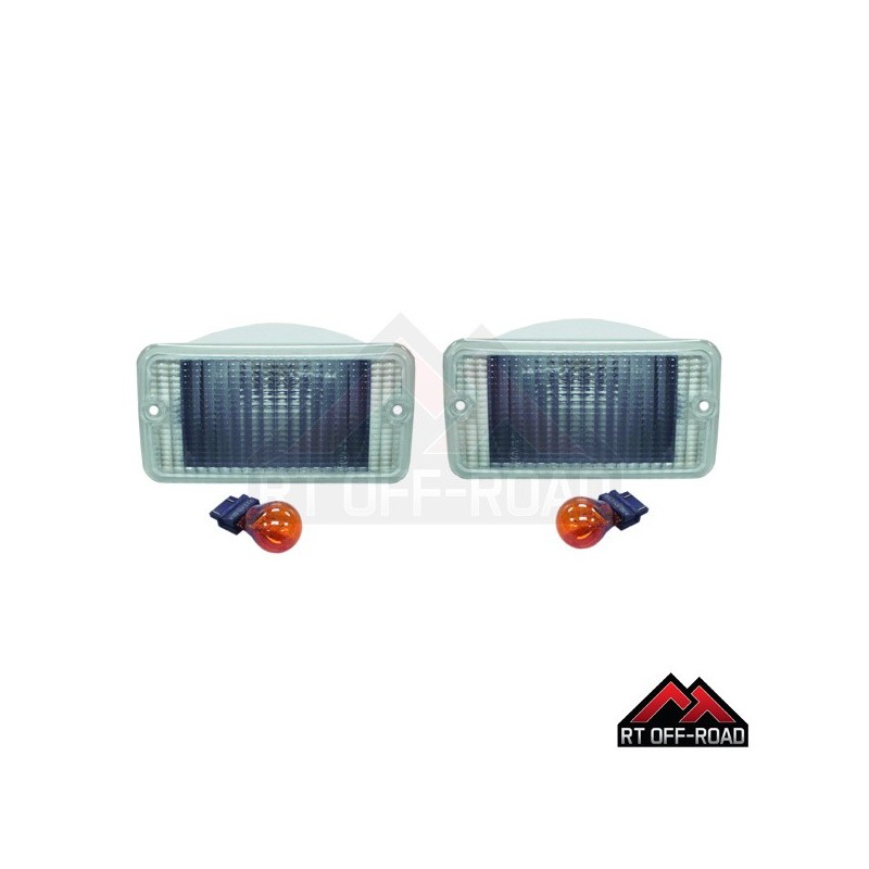 Coppia frecce anteriori bianche Wrangler TJ