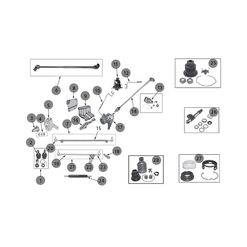 IMPIANTO STERZO CJ 76-86