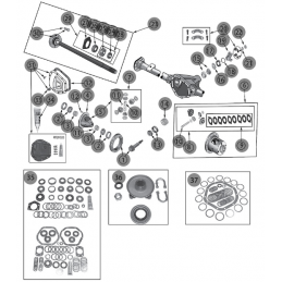 ASSALE POSTERIORE DANA 44 WRANGLER TJ