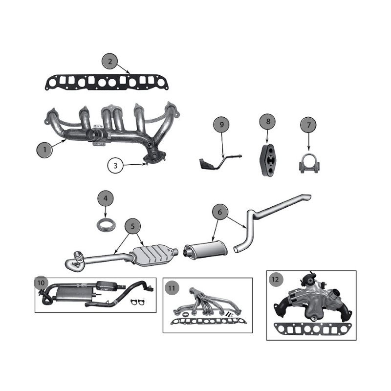 IMPIANTO SCARICO WRANGLER TJ