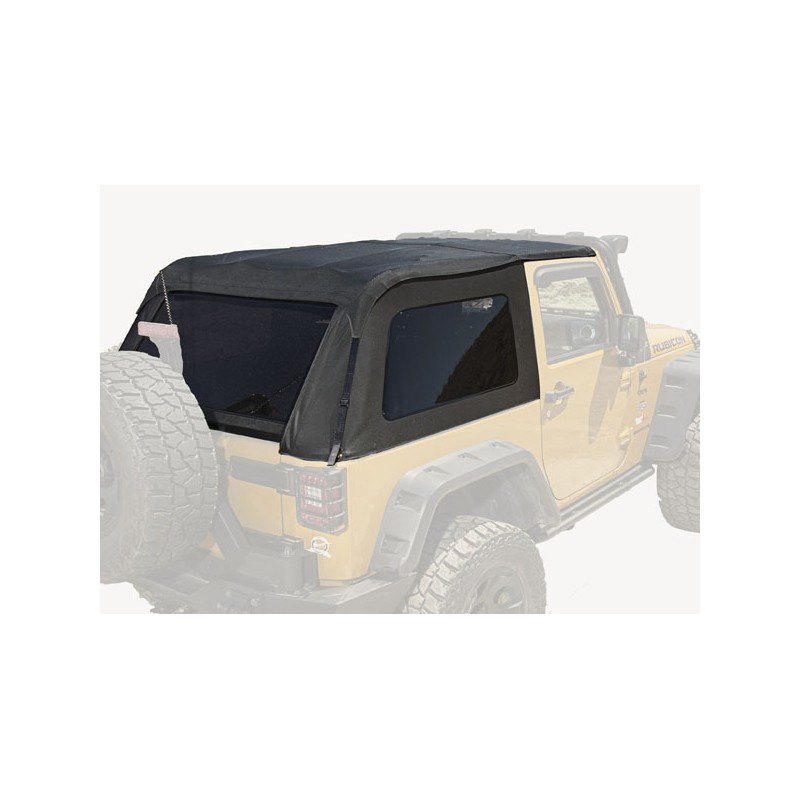 Bowless Top nero 07-18 Jeep Wrangler JK