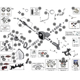 ASSALE ANTERIORE D30 JEEP WRANGLER JK