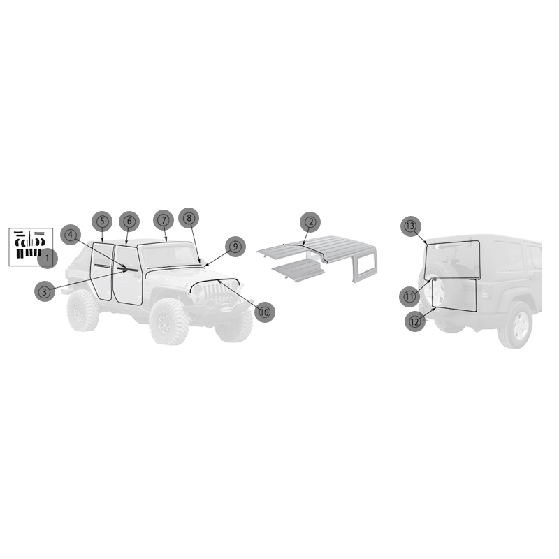 GUARNIZIONI JEEP WRANGLER JK