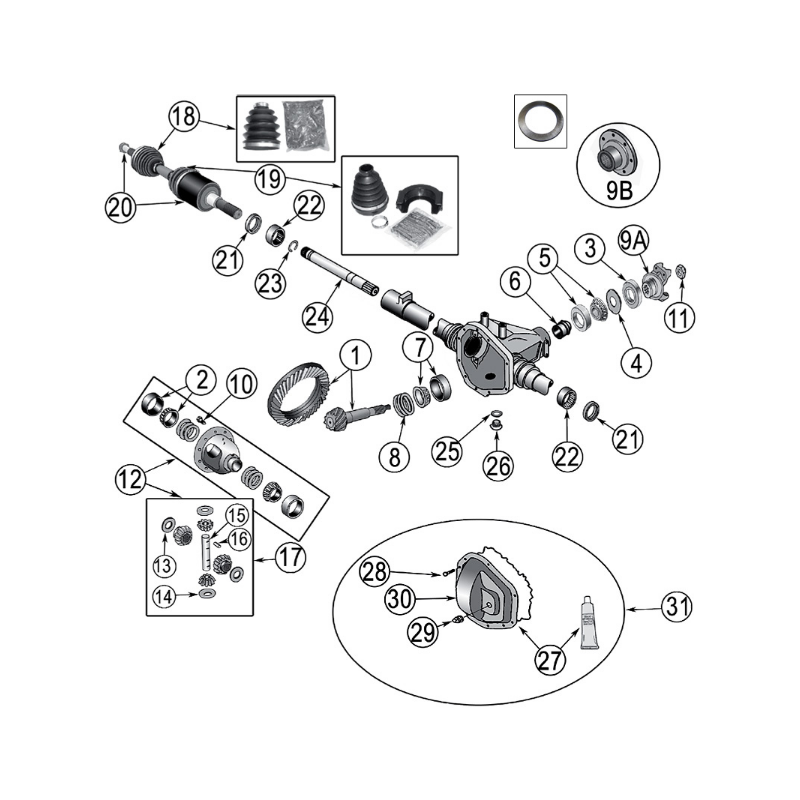 ASSALE ANTERIORE WRANGLER KJ
