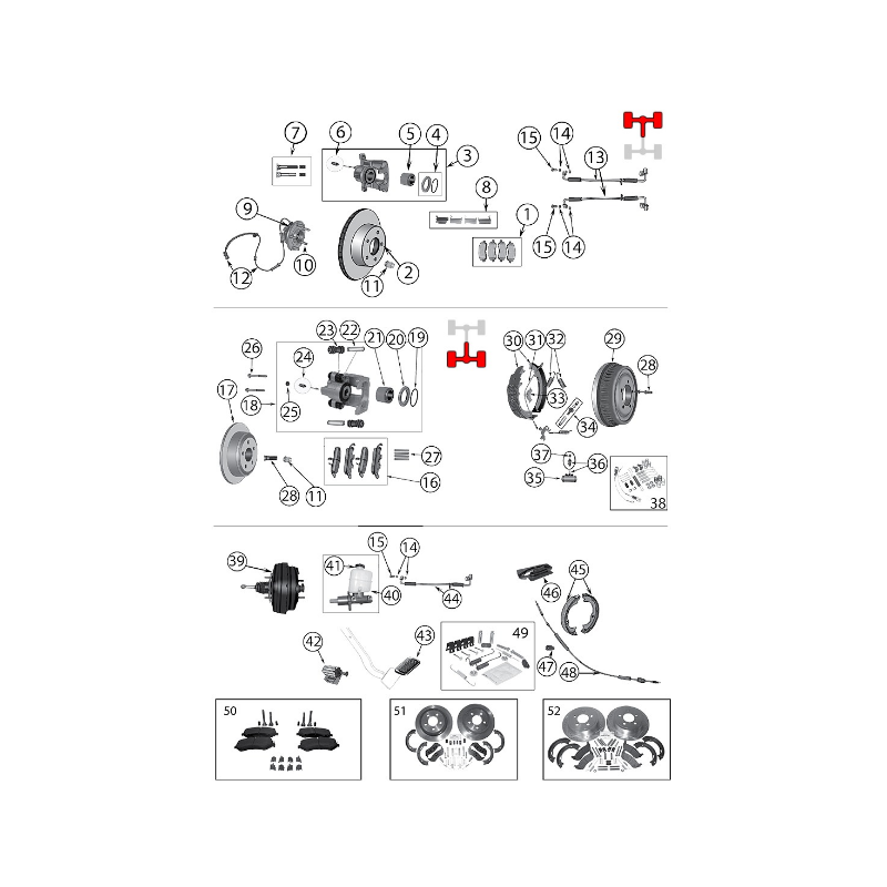 IMPIANTO FRENATE CHEROKEE KJ