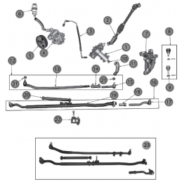 IMPIANTO STERZO JEEP WRANGLER JK