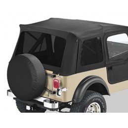 Tinted Windows Supertop Black Denim Jeep CJ-YJ