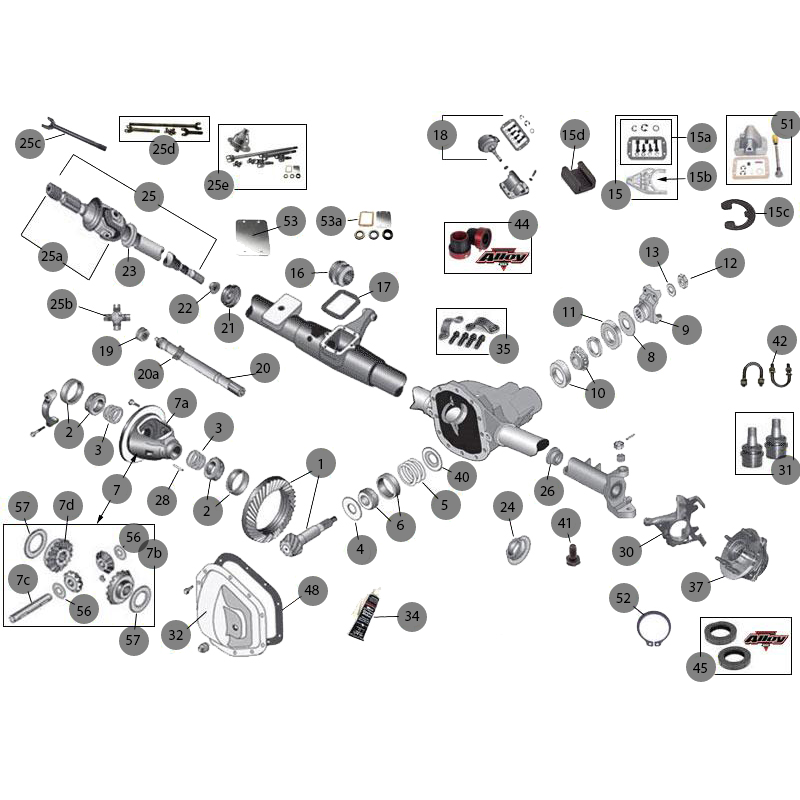 ASSALE ANTERIORE WRANGLER YJ DANA 30