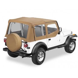 Softtop ricambio senza centina con mezze porte superiori Spice jeep Wrangler 88-96