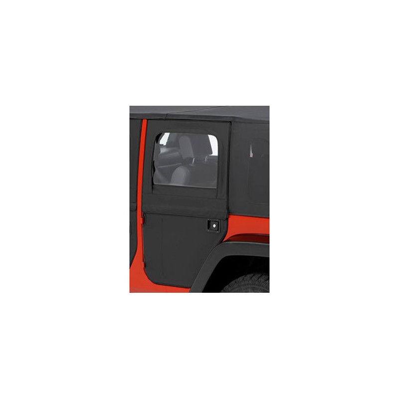 2-Piece Softtop Doors rear 4 Doors Black Diamond Jeep Wrangler JKU