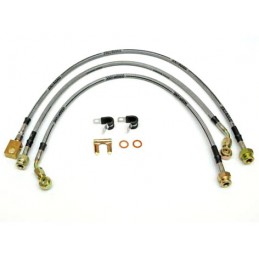 Brake Hose Kit Stainless Steel Jeep Cj 77-81