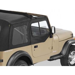 Upper Half Doors Slider Black Denim jeep Wrangler YJ 87-95