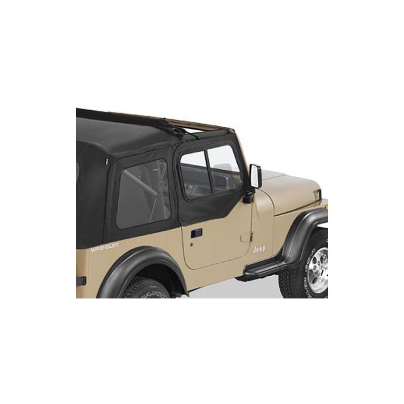 Upper Half Doors Slider Black Denim jeep Wrangler YJ 87-95