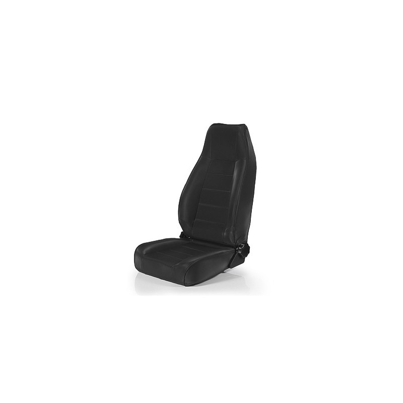 High-Back Front Seat Reclinable Black Denim Jeep 76-02