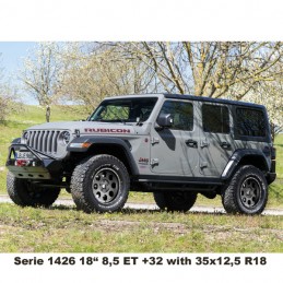 Set 5 Black Wheels 8,5x18 ET +32