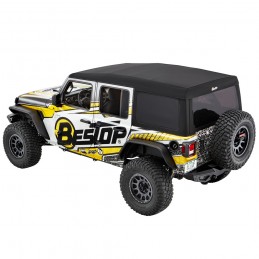Supertop Ultra 4 Door BLACK TWILL Jeep Wrangler JLU