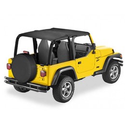 Header Safari Bikini Black Denim jeep Wrangler TJ 96-06