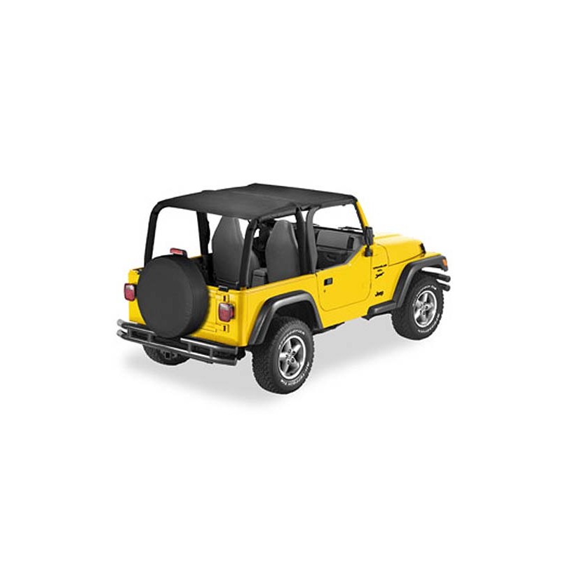 Header Safari Bikini Black Denim jeep Wrangler TJ 96-06